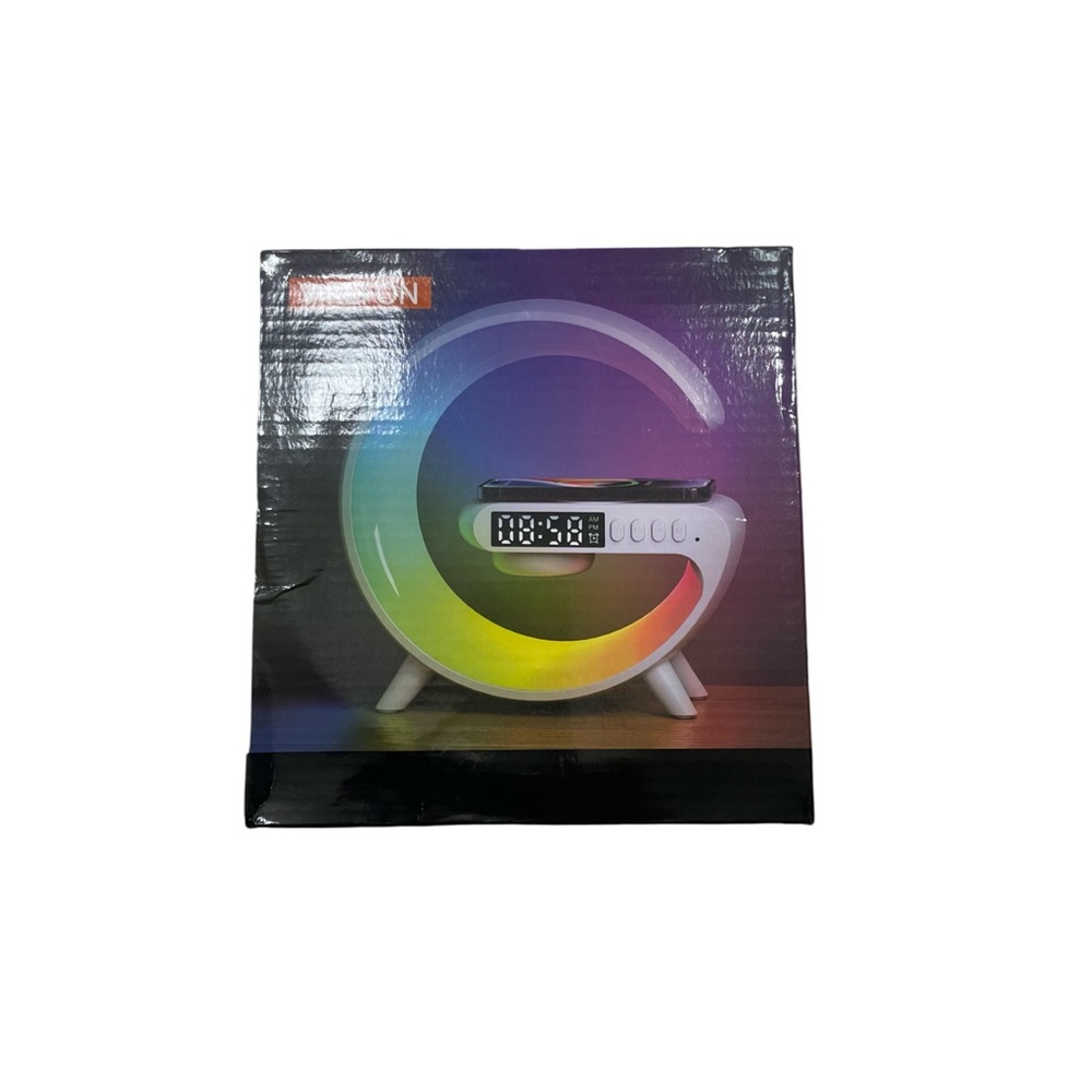 LED Alarm Clock with Color Display and Phone Charger